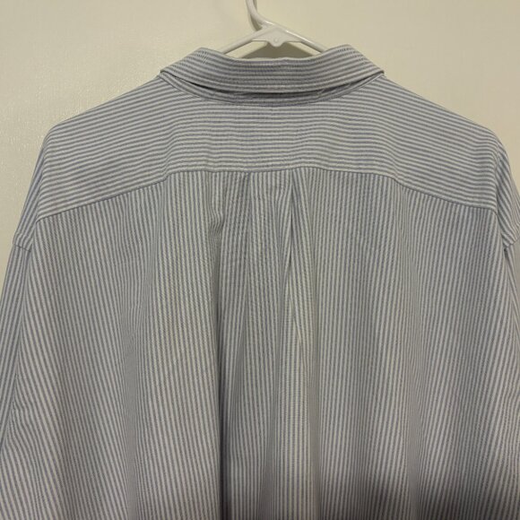 Ralph Lauren Polo Mens L/S Classic Blue Stripe Button-Down Oxford Shirt 4XB Pony - Picture 6 of 10